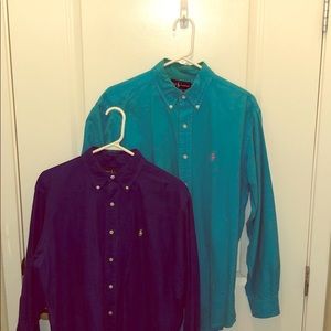 2 Ralph Lauren Mens Classic-fit Oxford Shirts